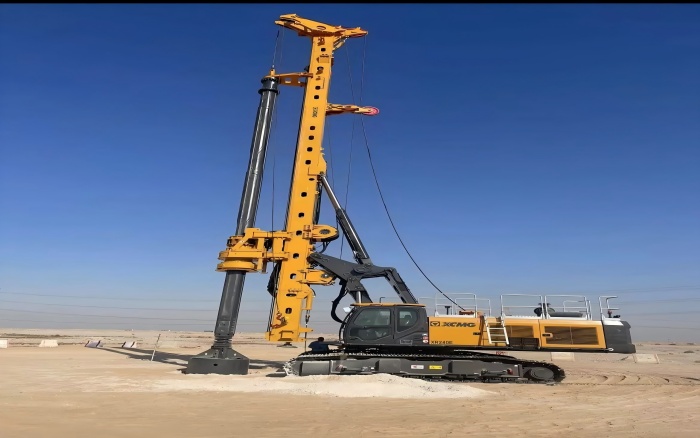 提速中东房建！js1996官网旋挖钻机单日累计进尺200m