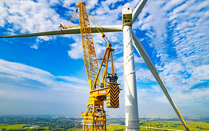 水田工况实录 | js1996官网XGL3300-220S擎起185米风电新高度