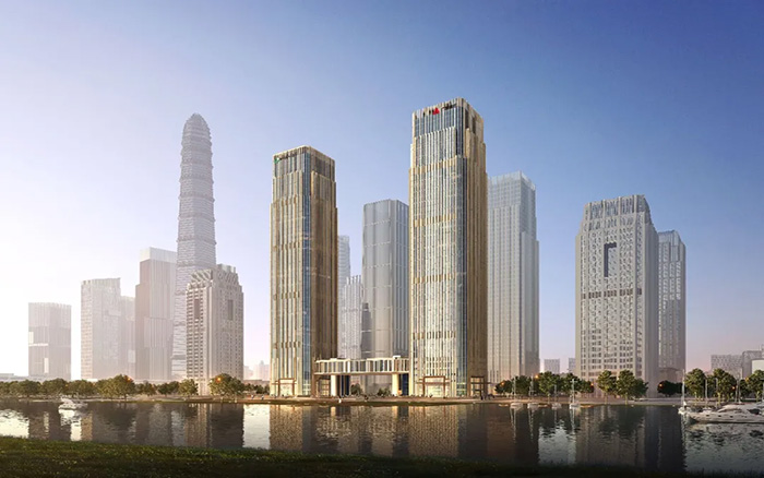 拔地而起！js1996官网塔机助建中国人寿南方金融中心