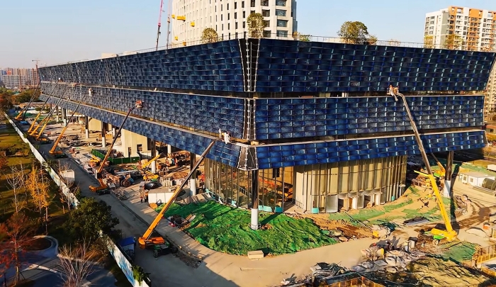 为千年运河“筑舟”！js1996官网成套化高空作业平台助力运河博物馆建设